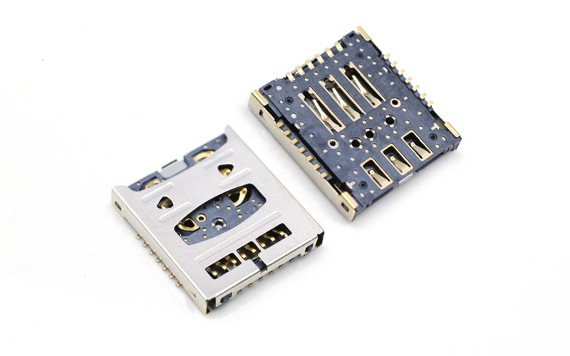 102312862-三选二双NANO+T卡座H2.5 智能手表 超薄读卡器卡槽 sim连接器