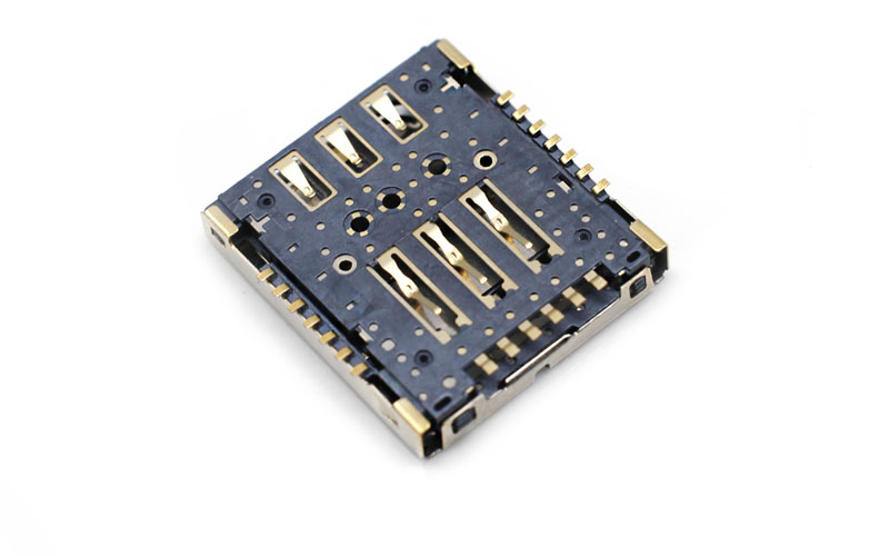 102312862-三选二双NANO+T卡座H2.5 智能手表 超薄读卡器卡槽 sim连接器