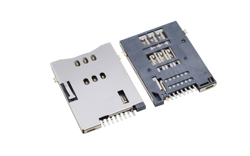 102011322-SIM push卡座 6+2P H1.8 102011322-SIM push卡座 6+2P H1.8