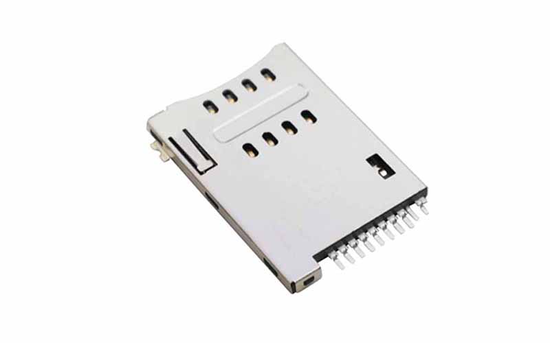 102012902-SIM PUSH卡座 8+2P H1.8笔记本卡槽 102012902-SIM PUSH卡座 8+2P H1.8笔记本卡槽