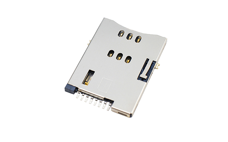 102011232-SIM push卡座 H1.8(8.65间距)手机电脑卡槽 102011232-SIM push卡座 H1.8(8.65间距)手机电脑卡槽