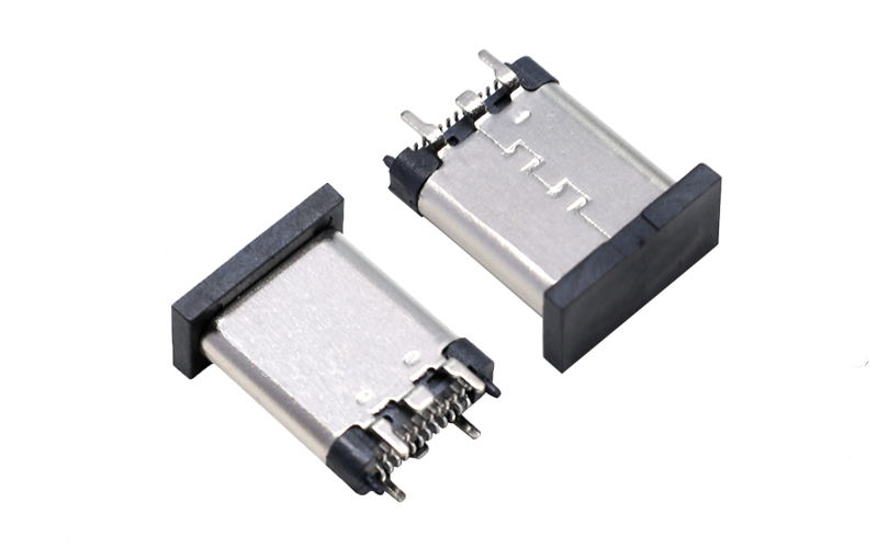 104010762-TYPE C 立式24PIN母座连接器 180° SMT带柱 104010762-TYPE C 立式24PIN母座连接器 180° SMT带柱