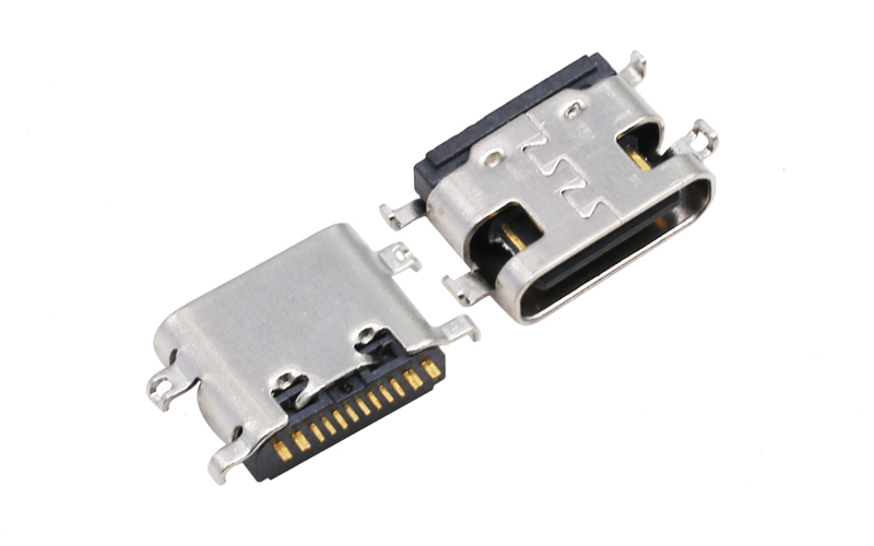 104315152- usb type c单排16p母座 沉板2.1连接器