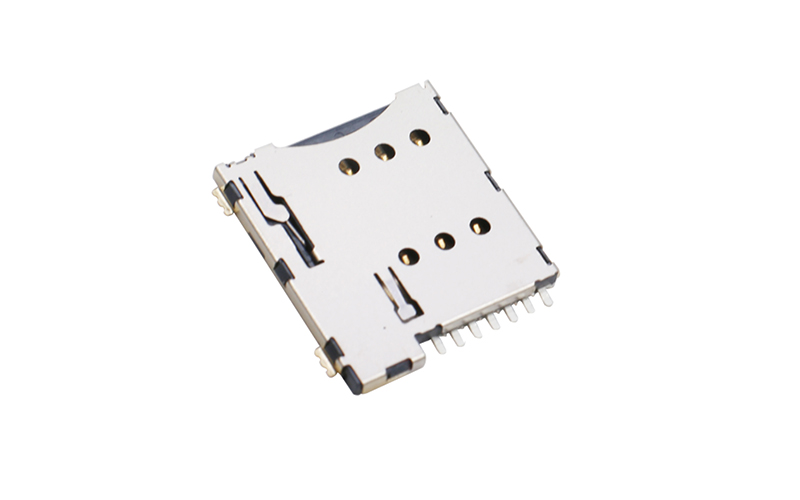 102032582-MICRO SIM卡座 sim1.35H连接器 6+1P手机卡槽 102032582-MICRO SIM卡座 sim1.35H连接器 6+1P手机卡槽