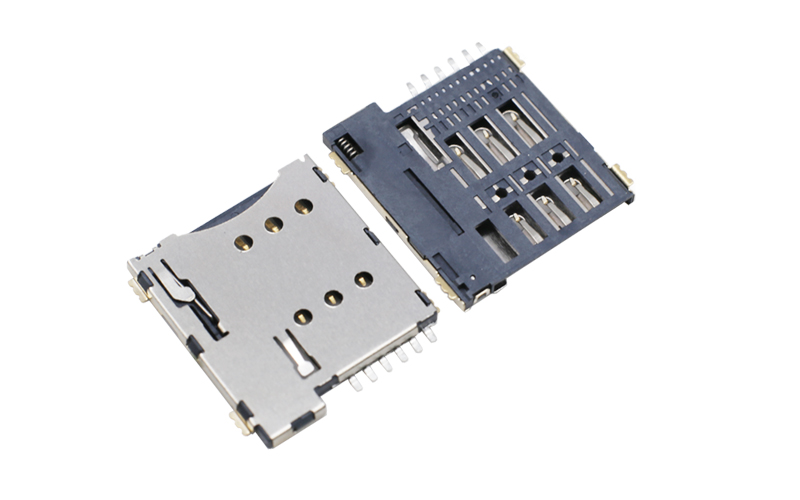 102032572-MICRO SIM6p h1.35自弹式卡座 102032572-MICRO SIM6p h1.35自弹式卡座