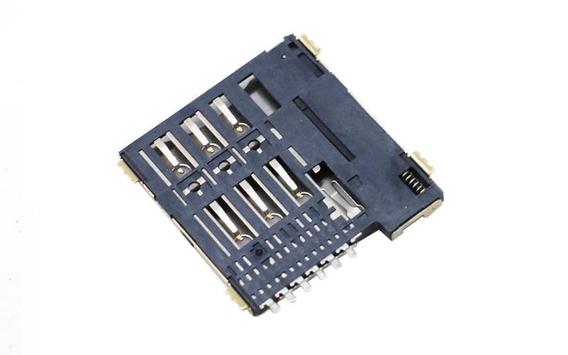 102032572-MICRO SIM6p h1.35自弹式卡座 102032572-MICRO SIM6p h1.35自弹式卡座