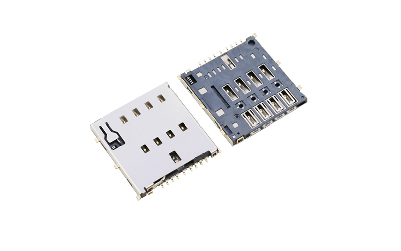 102312072-MICRO SIM卡座 自弹式sim连接器 1.56H 8pin 102312072-MICRO SIM卡座 自弹式sim连接器 1.56H 8pin