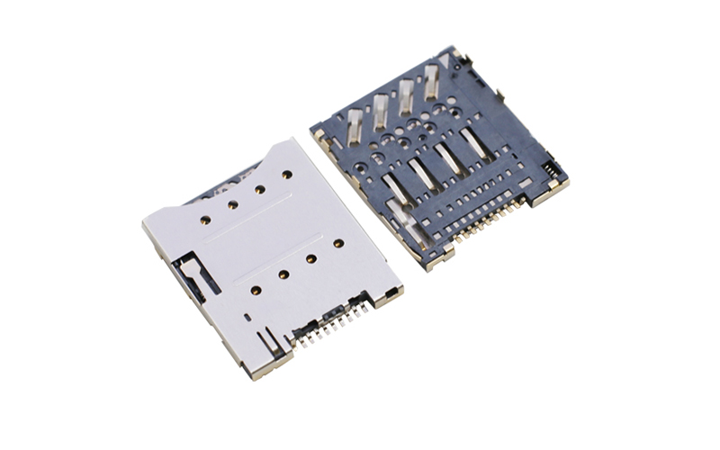 102332212-Micro SIM push 8P H1.28卡座 手机电脑卡槽 102332212-Micro SIM push 8P H1.28卡座 手机电脑卡槽