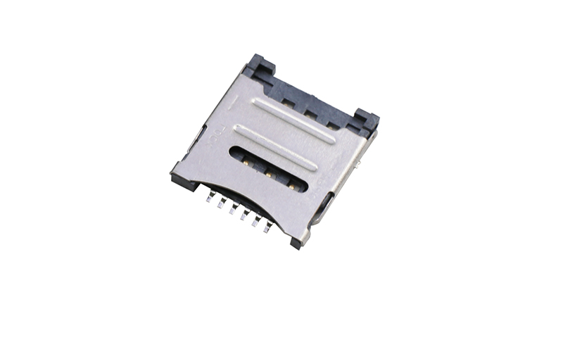 402013062-MICRO SIM 6P 1.8掀盖卡座 手机电脑卡槽
