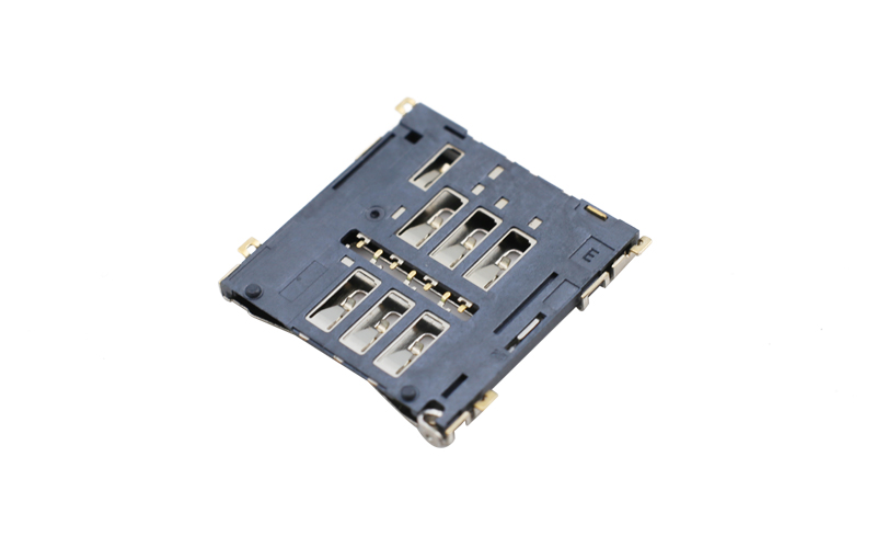 402013602-Micro SIM卡座 1.5H带卡托 手机电脑接口