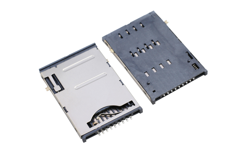 102010402-SIM PUSH卡座 8+1 H1.9电脑端接口连接器 102010402-SIM PUSH卡座 8+1 H1.9电脑端接口连接器