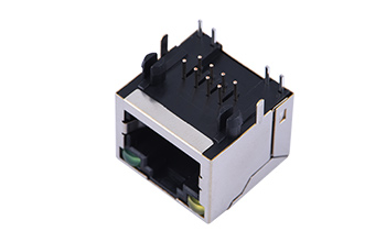 409412931-RJ45 8P8C无弹片 LED左黄右绿