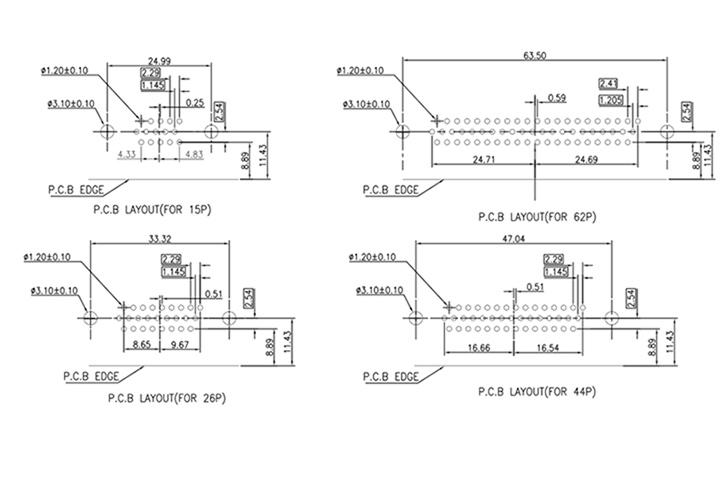 铆锁d-sub连接器