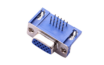 401411381-HDR 15母(8.89) 蓝胶铆合d-sub连接器