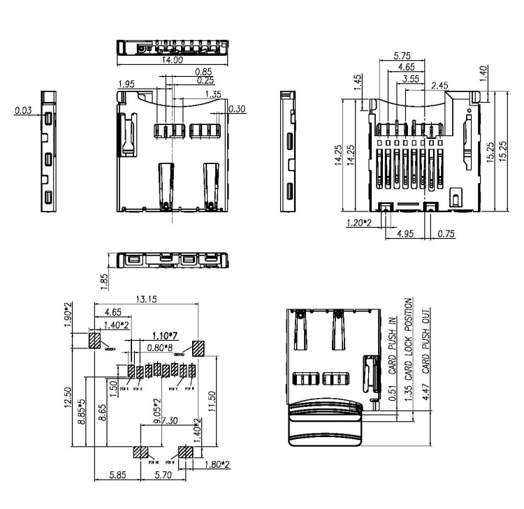 掀盖式卡座定制图纸