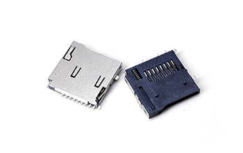 102010862-TF PUSH PUSH外焊卡座&?双弹片款SMT贴片