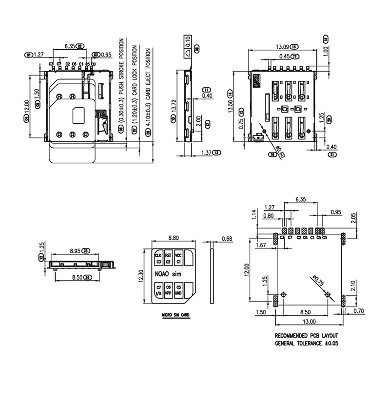 NANO SIM 卡座 NANO SIM 卡座