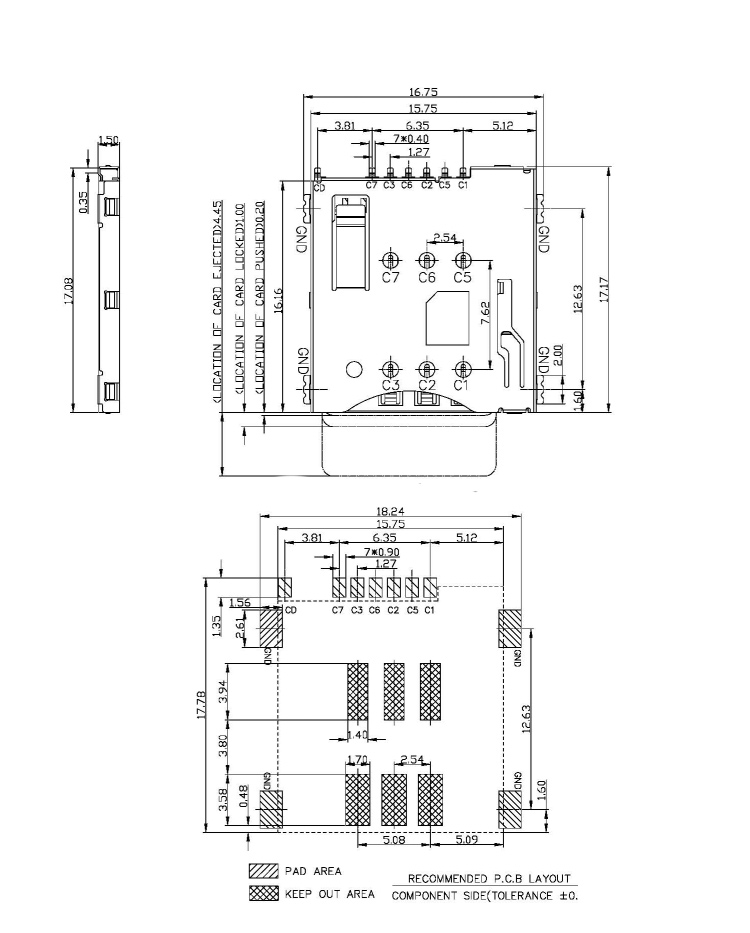 SIM卡座连接器 SIM卡座连接器